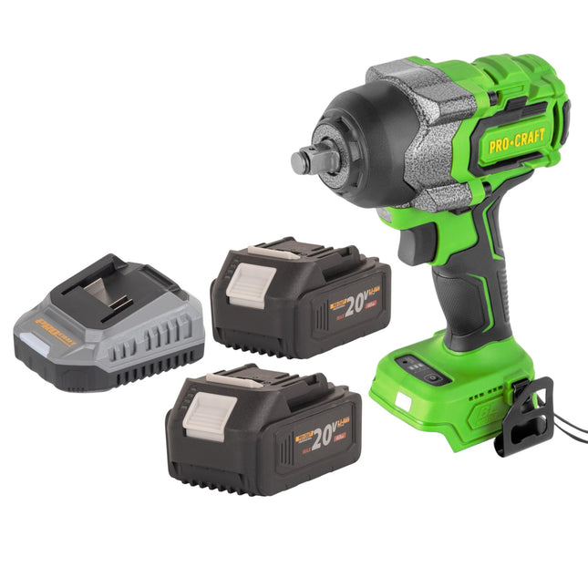 Procraft PWA36bb Akku Schlagschrauber 20 V 850 Nm 1 2 Brushless 2x Akku 4 0 Ah Ladegeraet 0 - toolbrothers