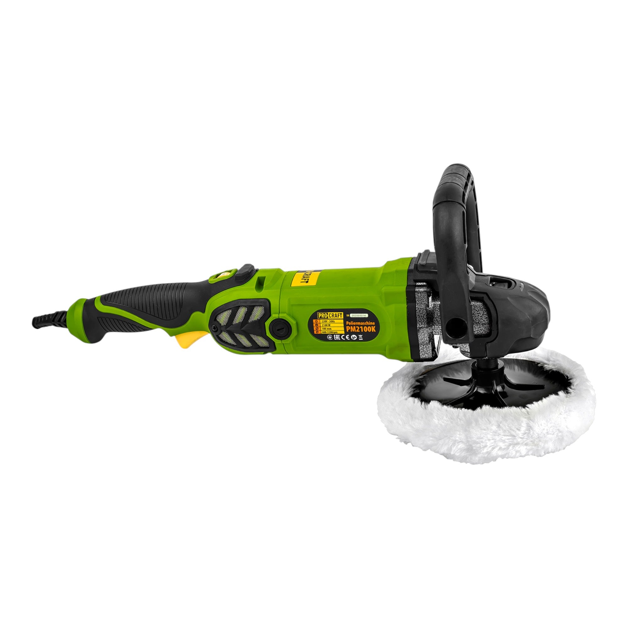 Procraft PM2100K Poliermaschine 1400 Watt 180 mm 4 - toolbrothers
