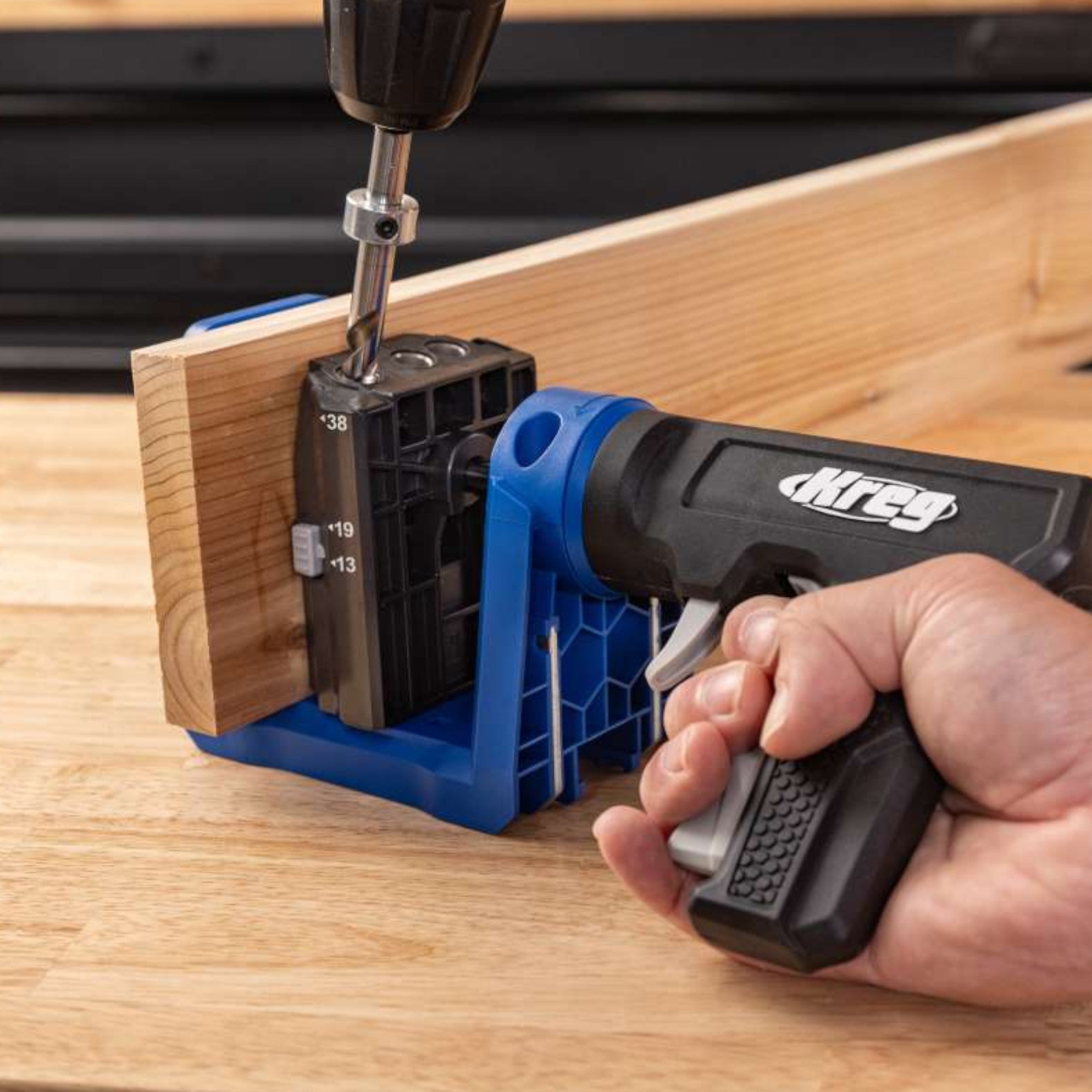 KREG Pocket Hole Jig 520 PRO Taschenloch Bohrschablone KPHJ520PRO2 Stufenbohrer Bit Schrauben 2 - toolbrothers