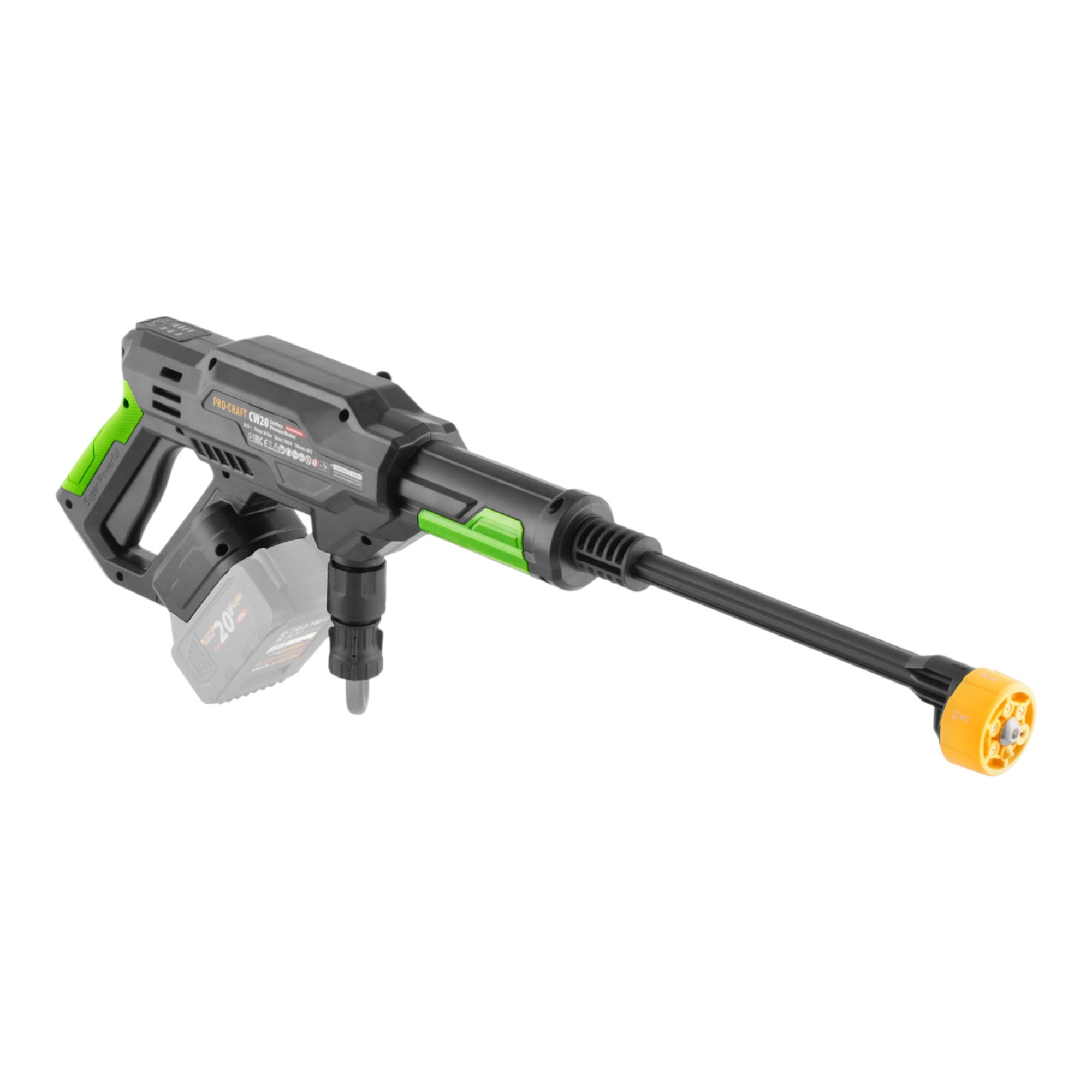 Procraft CW20bb Akku Hochdruckreiniger 20 V 30 bar 180 l h Brushless 1x Akku 2 0 Ah Koffer ohne Ladegeraet 2 - toolbrothers