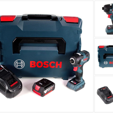 Bosch GDR 18 V-200 C Akku Drehschlagschrauber 18 V 1/4" in L-Boxx + 1 x 6,0 Ah Akku + Ladegerät - Toolbrothers