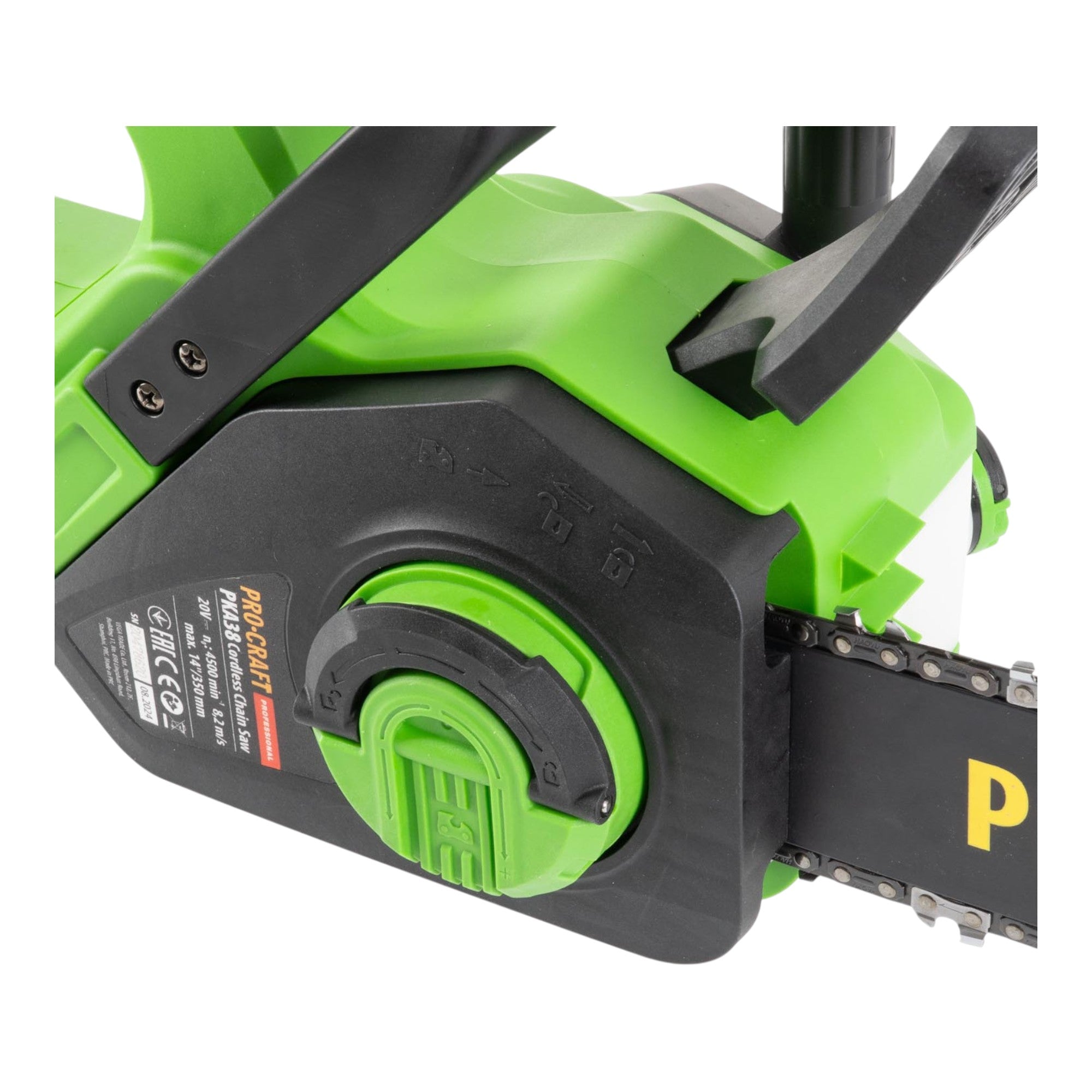 Procraft PKA38 Akku Kettensaege 20 V 304 mm Brushless 1x Akku 2 0 Ah Ladegeraet 2 - toolbrothers