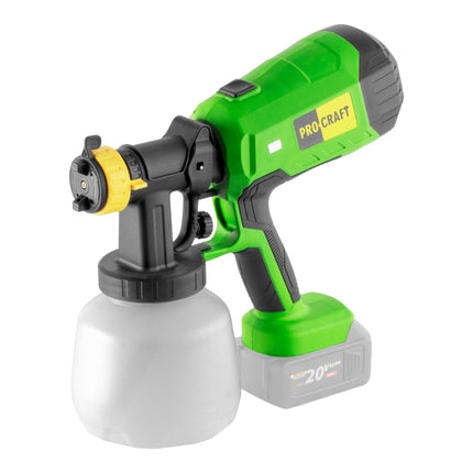 Procraft PSE40bb Akku Farbspritzpistole 20 V 1x Akku 4 0 Ah Ladegeraet 1 - toolbrothers