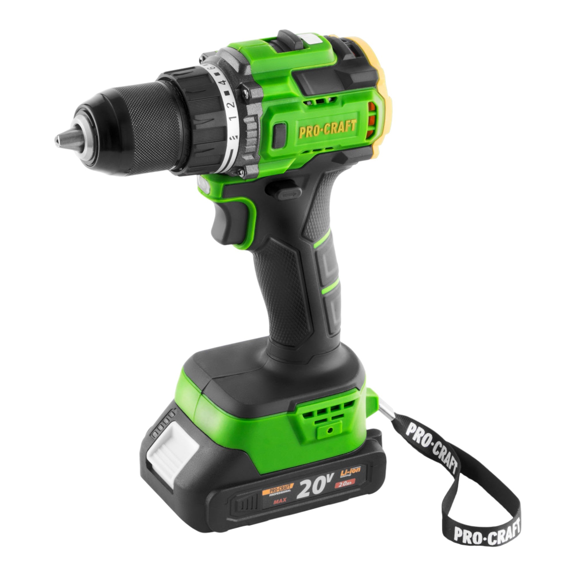 Procraft PA18LiH 1B C Akku Bohrschrauber 20 V 80 Nm Brushless 1x Akku 2 0 Ah Ladegeraet 32 tlg Bit Set Koffer 1 - toolbrothers
