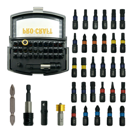 Procraft Industrial CD20A Akku Schlagbohrschrauber 20 V 85 Nm 1x Akku 4 0 Ah Ladegeraet 32 tlg Bit Set Koffer 3 - toolbrothers