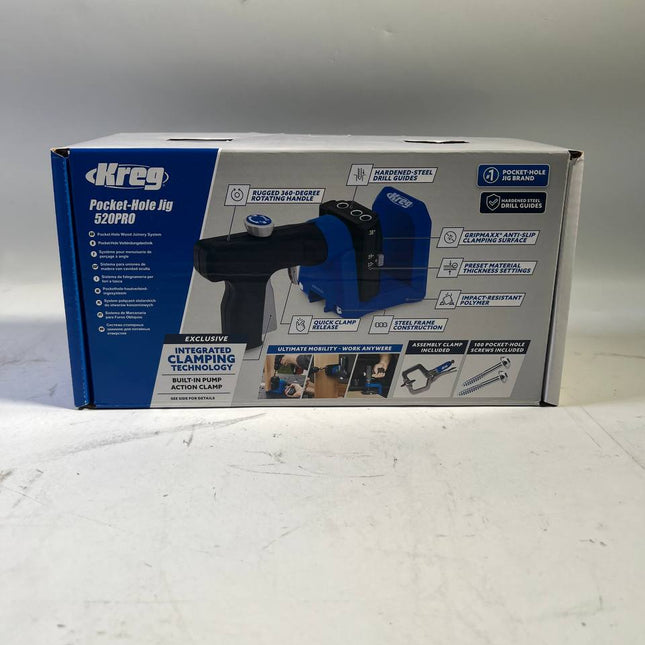 KREG Pocket Hole Jig 520 PRO Taschenloch Bohrschablone KPHJ520PRO Stufenbohrer Bit Schrauben Zwinge Gebraucht 0 - toolbrothers