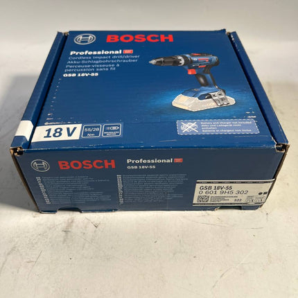 Bosch GSB 18V 55 Professional Akku Schlagbohrschrauber 18 V 55 Nm Brushless 06019H5302 Solo ohne Akku ohne Ladegeraet Reparaturgeraet 0 - toolbrothers