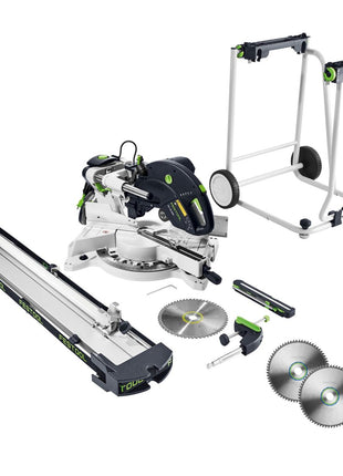 Festool KS 120 REB-Set-UG Kapp Zugsäge KAPEX 1600W 260mm ( 575313 ) + Untergestell + 3x Kreissägeblatt - Toolbrothers