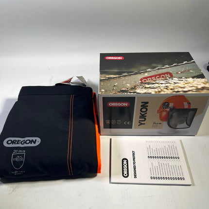 Oregon Kettensaegen Schutzausruestung Set 574742A mit Schutzhelm Beinschutz und Handschuhe Unvollstaendig 1 - toolbrothers