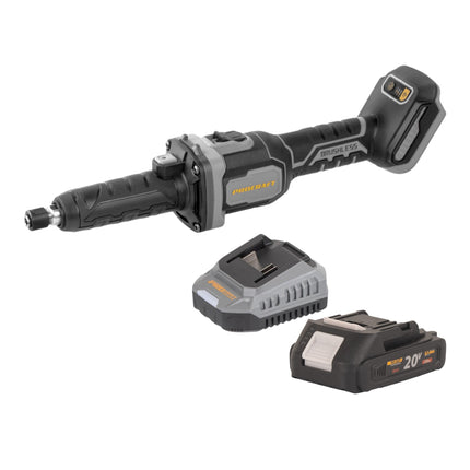 Procraft Industrial DG20A BB Akku Geradschleifer 20 V 6 mm Brushless 1x Akku 2 0 Ah Ladegeraet 0 - toolbrothers
