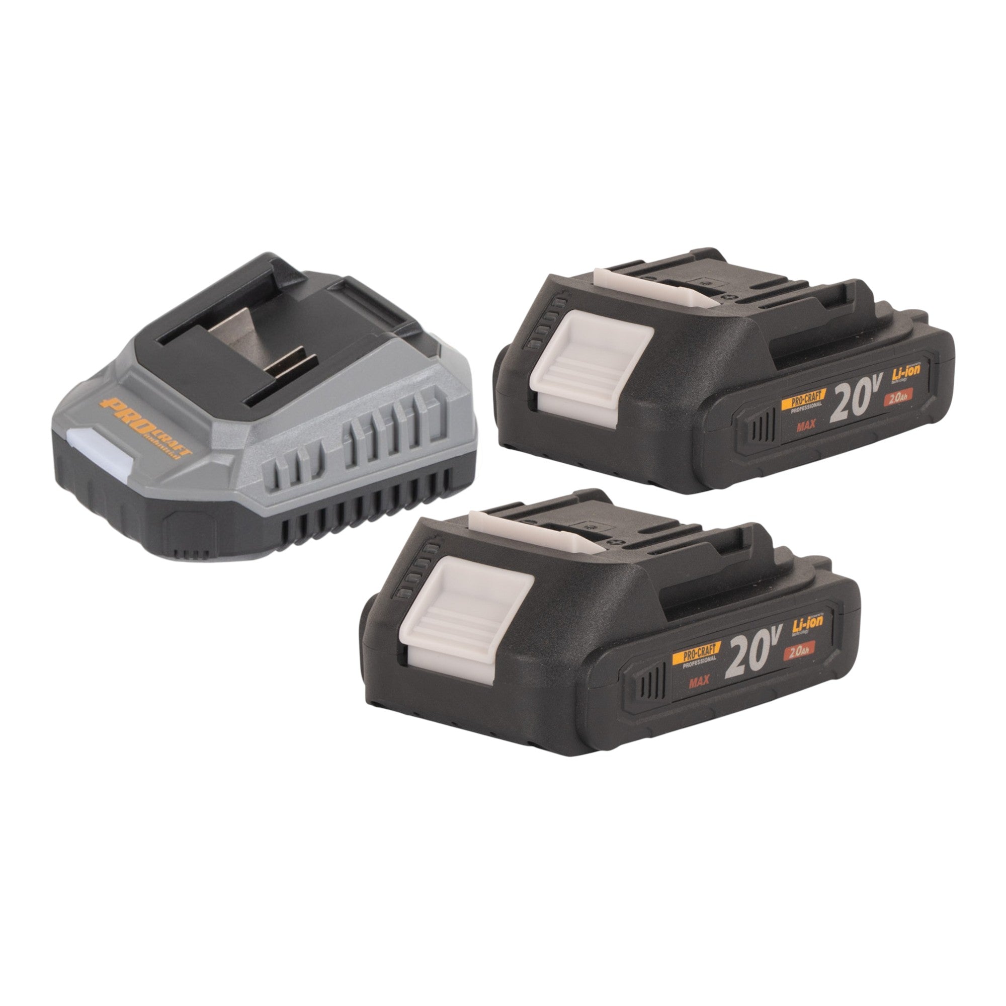 Procraft Industrial DG20A BB Akku Geradschleifer 20 V 6 mm Brushless 2x Akku 2 0 Ah Ladegeraet 3 - toolbrothers