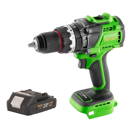 Procraft PA18ProBL BB Akku Schlagbohrschrauber 20 V 180 Nm Brushless 1x Akku 2 0 Ah ohne Ladegeraet 0 - toolbrothers