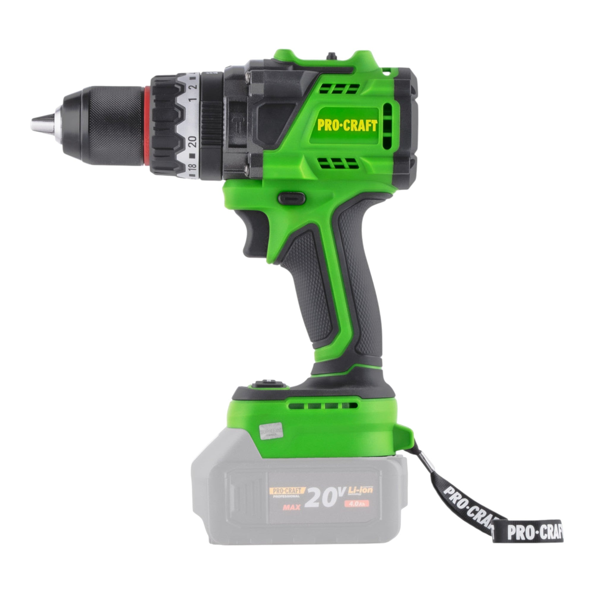 Procraft PA18ProBL BB Akku Schlagbohrschrauber 20 V 180 Nm Brushless 1x Akku 2 0 Ah RHINO Toolcase ohne Ladegeraet 1 - toolbrothers