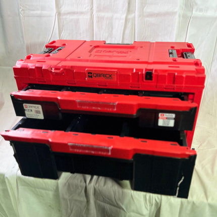 Qbrick System ONE Drawer 2 Plus Toolbox 2 0 Red Ultra HD modularer Werkzeugkasten 587 x 380 x 340 mm 9 l 20 l Beschaedigt 1 - toolbrothers