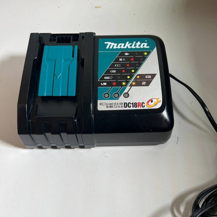 Makita DC 18 RC Akku Schnell Ladegeraet 7 2 V 18 V 195584 2 fuer Li Ion Akku Leicht Gebraucht 0 - toolbrothers