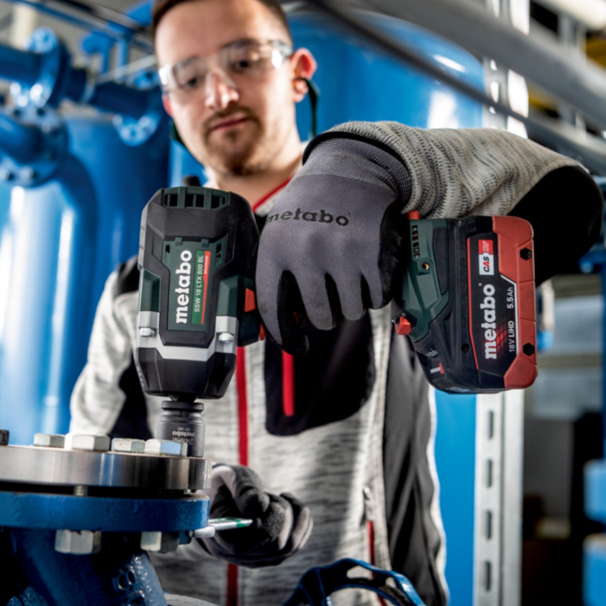 Metabo SSW 18 LTX 800 BL Akku Schlagschrauber 18 V 800 Nm 1 2 Brushless 2x Akku 4 0 Ah Ladegeraet 3 - toolbrothers