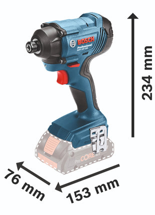 Bosch GDR 18V-160 Professional Akku Drehschlagschrauber 18 V 160 Nm 1/4" + 1x Akku 5,0 Ah + Ladegerät