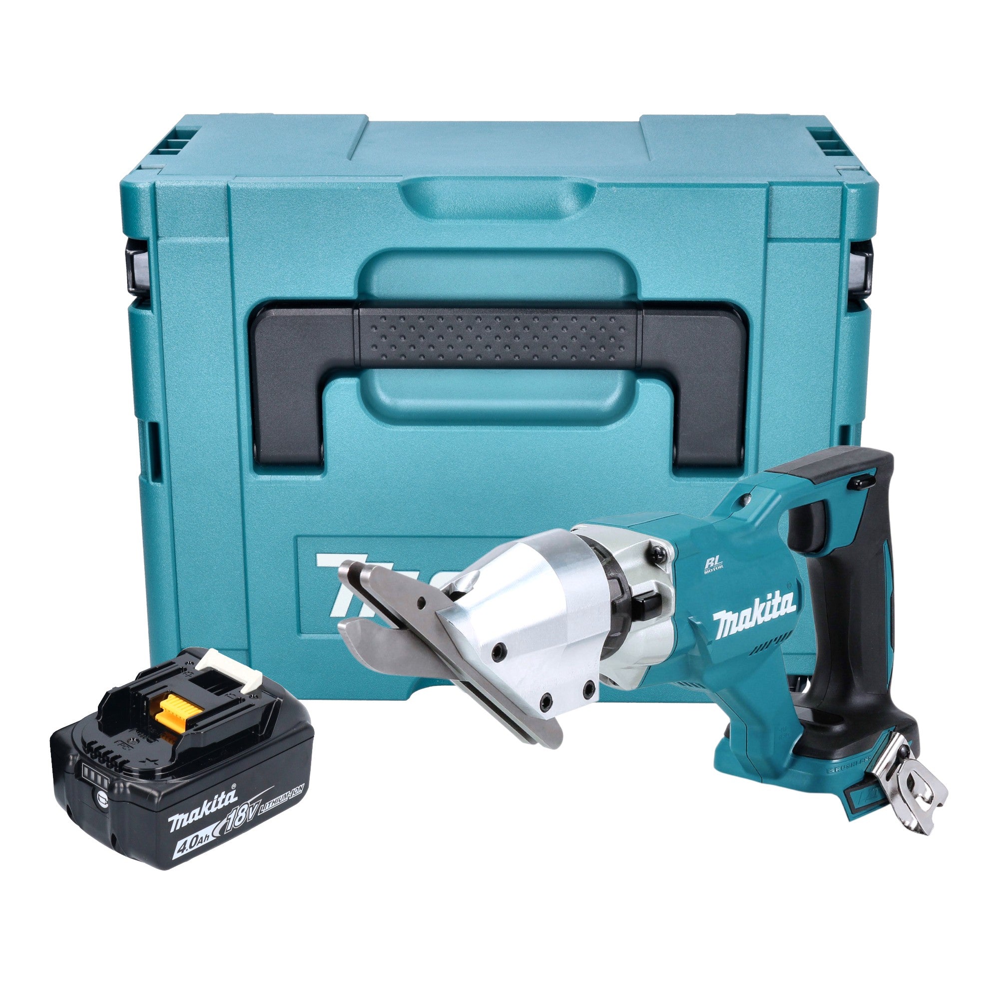 Makita DJS 800 M1J Akku Faserzementschere 18 V Brushless 1x Akku 4 0 Ah Makpac ohne Ladegeraet 0 - toolbrothers