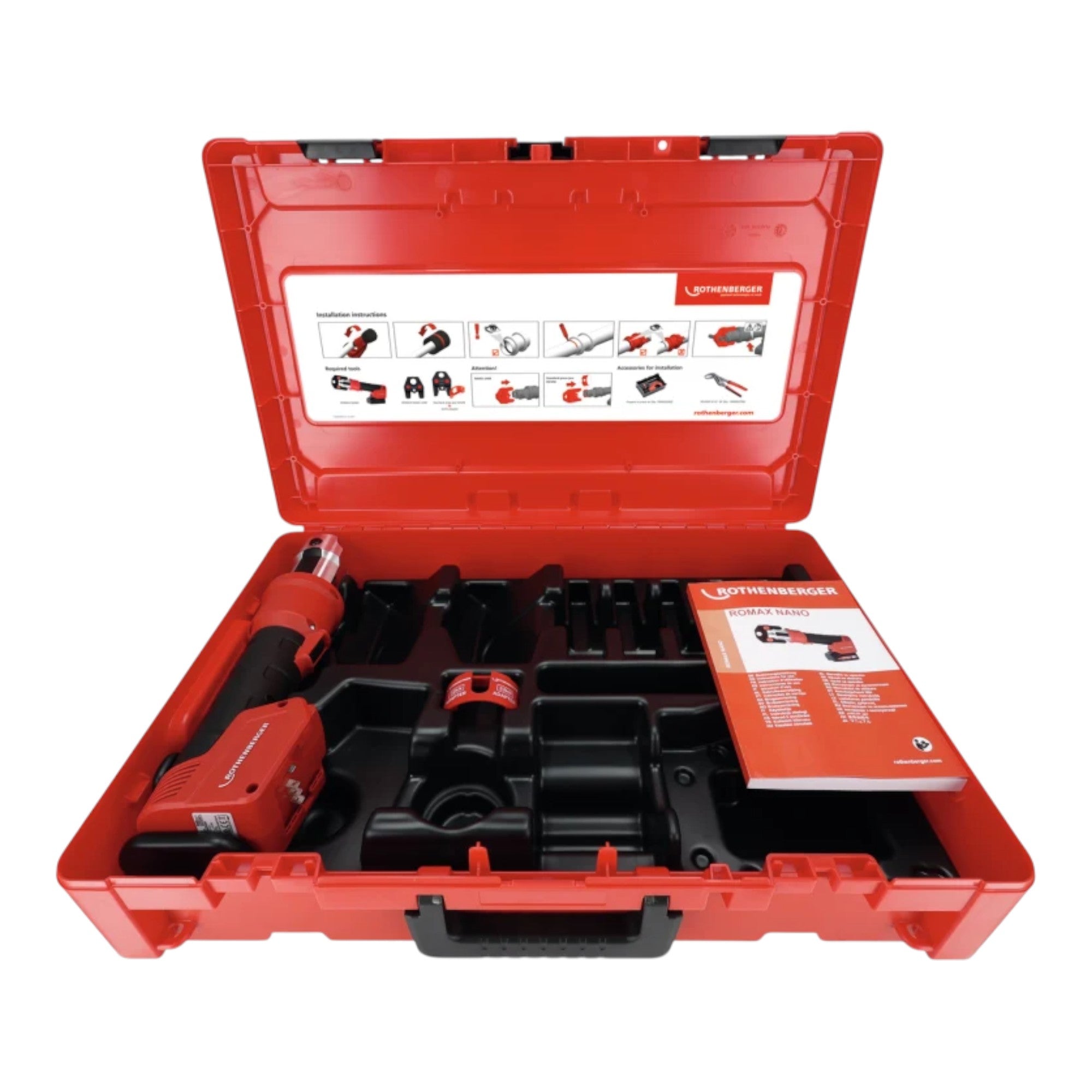 Rothenberger ROMAX NANO Akku Pressmaschine 18 V 34 kN CAS 1x LiHD Akku 4 0 Ah Rocase ohne Ladegeraet 4 - toolbrothers