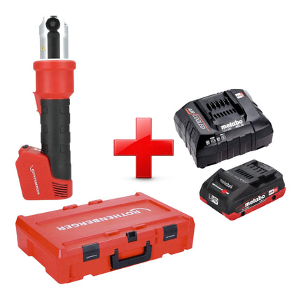 Rothenberger ROMAX NANO Akku Pressmaschine 18 V 34 kN CAS 1x LiHD Akku 4 0 Ah Ladegeraet Rocase 0 - toolbrothers