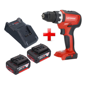Rothenberger RO DD55 Akku Bohrschrauber 18 V 55 Nm Brushless AMPShare + 2x Akku 5,0 Ah + Ladegerät