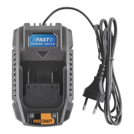 Procraft 20 2 4A Ladegeraet 20 V 2 4 A fuer Li Ion Akkus 1 - toolbrothers