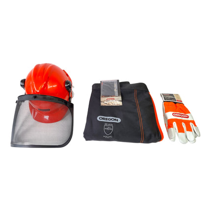Oregon CS 1500 Kettensaege 2400 W 45 cm Schnittlaenge 3 8 579641 Schutzausruestung Set 574742A Schutzhelm Beinschutz Handschuhe 2 - toolbrothers