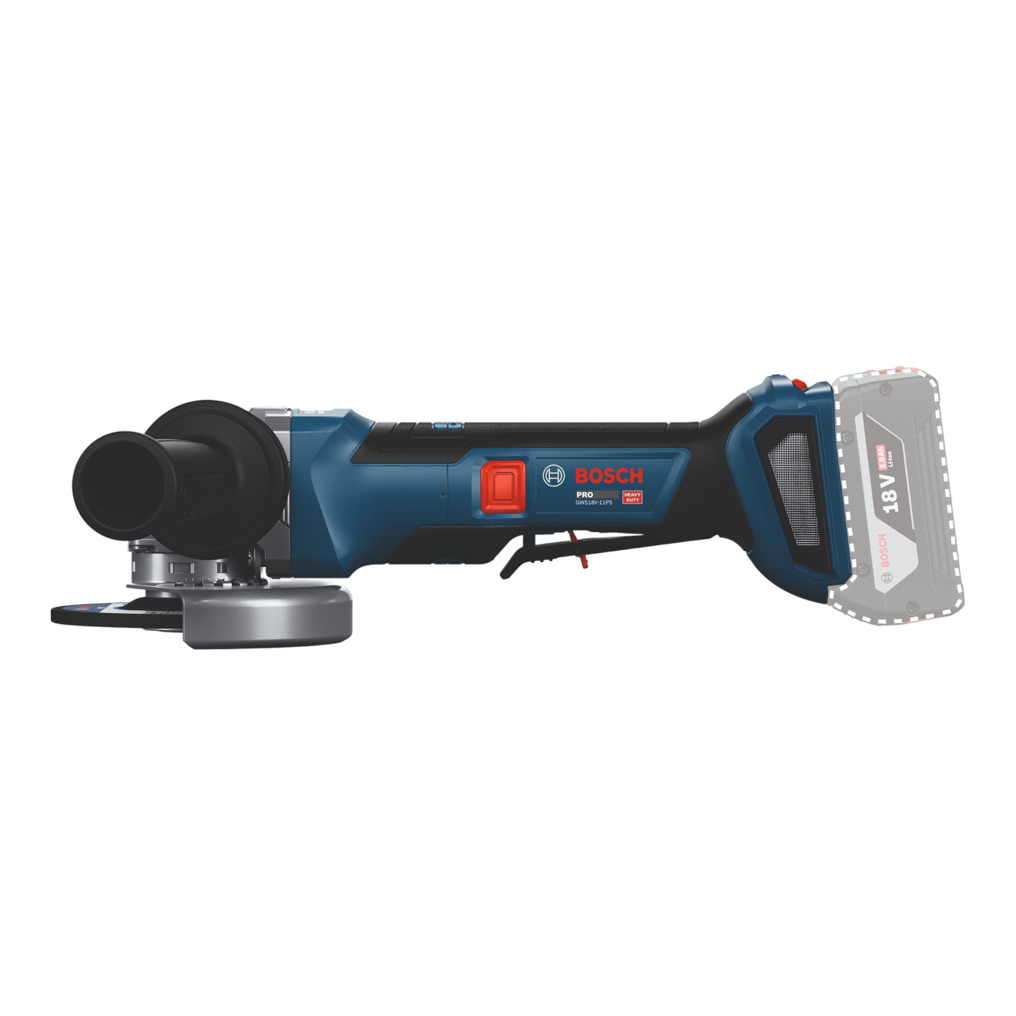 Bosch GWS 18V 11 PS Akku Winkelschleifer 18 V 125 mm L Boxx 06019N4301 ohne Akku ohne Ladegeraet 2 - toolbrothers