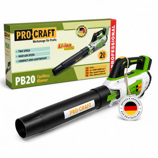 Procraft PB20 Akku Laubblaeser 20 V TURBO Solo ohne Akku ohne Ladegeraet 0 - toolbrothers