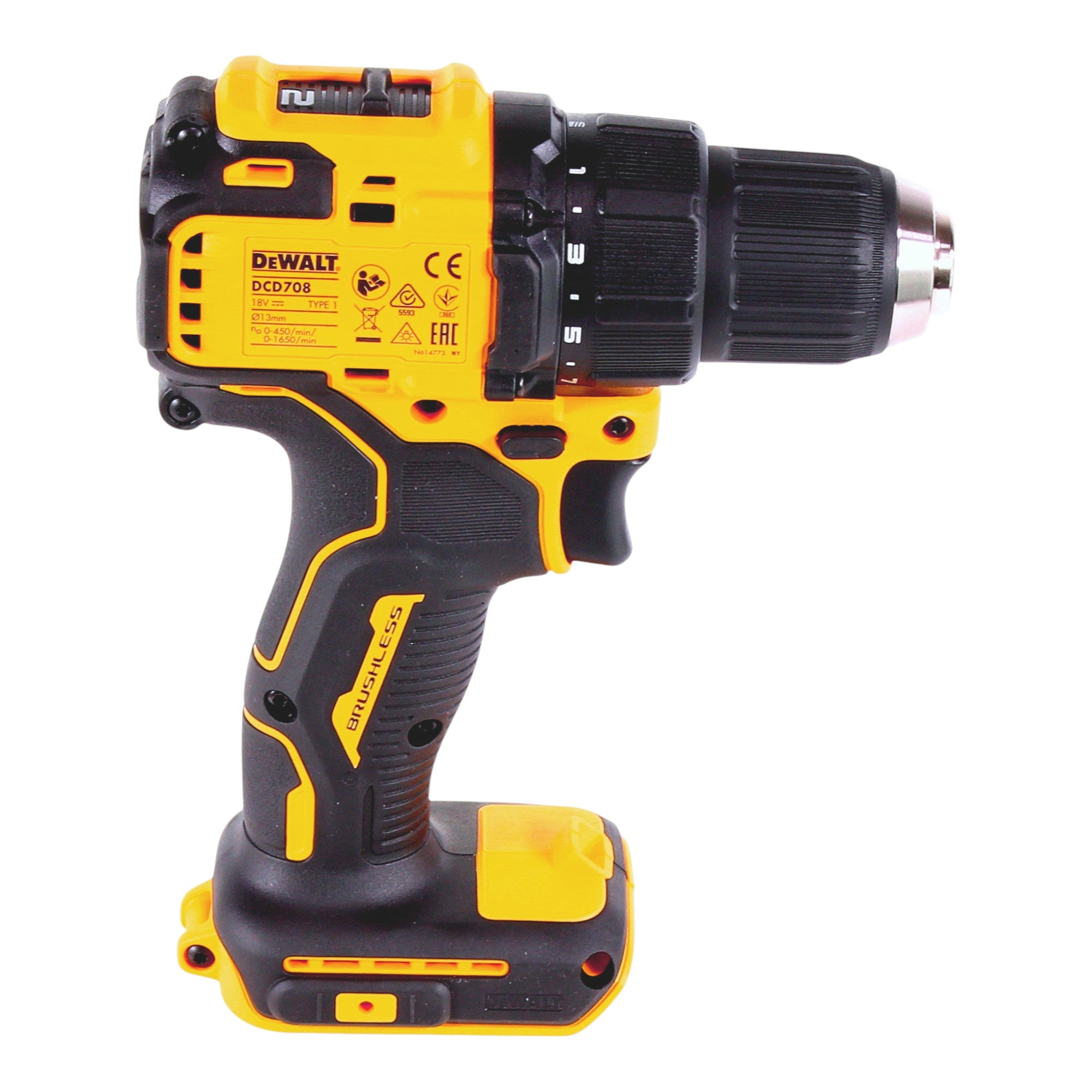DeWalt DCD 708 D2 Akku Bohrschrauber 18 V 65 Nm Brushless 2x Akku 2 0 Ah Ladegeraet 4 - toolbrothers