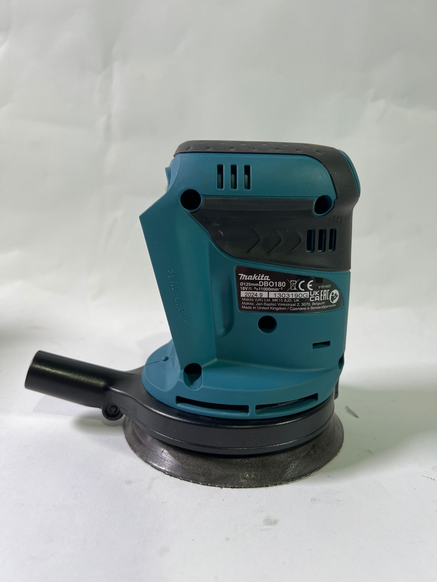 Makita DBO 180 Z Akku Exzenterschleifer 18 V 125 mm Solo ohne Akku ohne Ladegeraet Leicht Gebraucht 0 - toolbrothers