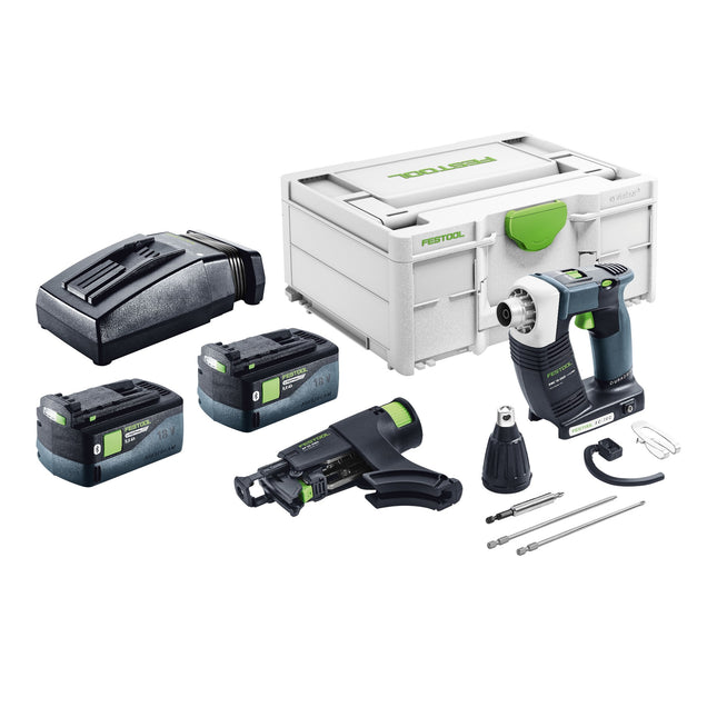 Festool DURADRIVE DWC 18 2500 Basic Akku Bauschrauber 18 V 18 Nm Brushless 2x Akku 5 0 Ah Ladegeraet Systainer 0 - toolbrothers
