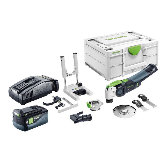 Festool VECTURO OSC 18 E Basic Set Akku Oszillierer 18 V Starlock Max Brushless 1x Akku 5 0 Ah Schnellladegeraet Systainer 0 - toolbrothers