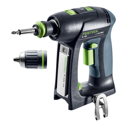 Festool C 18 Basic Akku Bohrschrauber 18 V 45 Nm Brushless 2x Akku 5 0 Ah Schnellladegeraet Systainer 1 - toolbrothers
