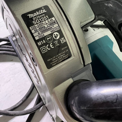 Makita SG 1251 J Mauernutfraese mit 1 400 Watt im Makpac 2 Diamantscheiben 125 mm Gebraucht 2 - toolbrothers