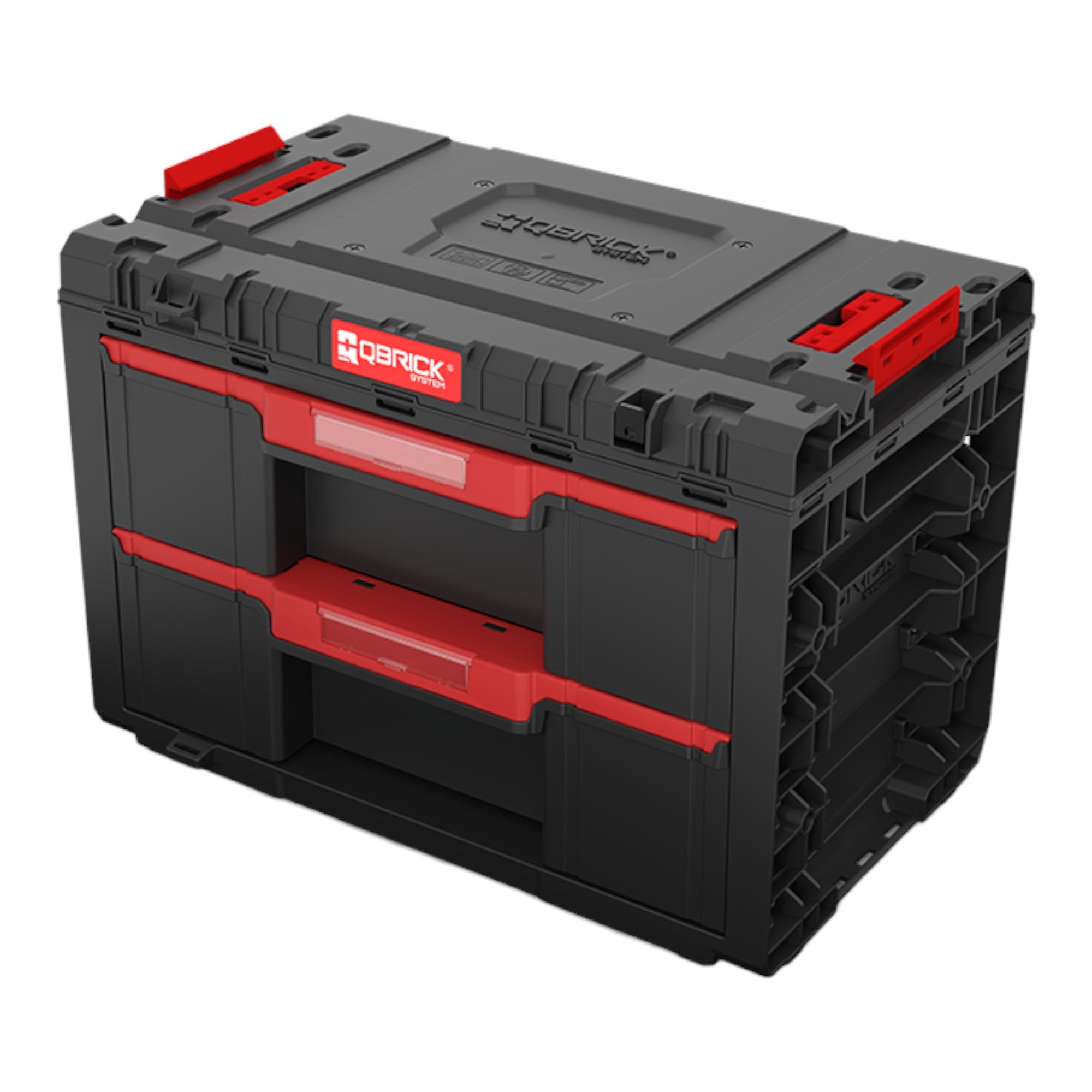 Qbrick System PRIME Drawer 2 Toolbox Basic modularer Werkzeugkasten mit 2 Schublaeden 542 x 335 x 369 mm 24 l 2 - toolbrothers