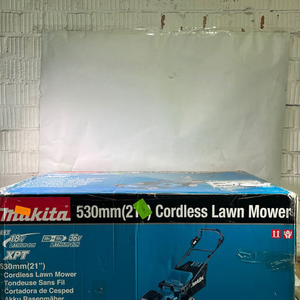 Makita DLM 538 Z Akku Rasenmaeher 36 V 2x 18 V 530 mm Solo ohne Akku ohne Ladegeraet Gebraucht 3 - toolbrothers