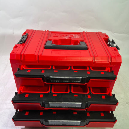 Qbrick System PRO Drawer 3 Toolbox 2 0 Expert RED ULTRA HD Werkzeugkoffer 450 x 310 x 244 mm 13 5 l stapelbar IP54 mit 3 Schubladen Gebraucht 2 - toolbrothers