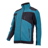 LAHTI PRO Fleecejacke mit Verstaerkung Groesse XL L4011404 tuerkis schwarz 0 - toolbrothers