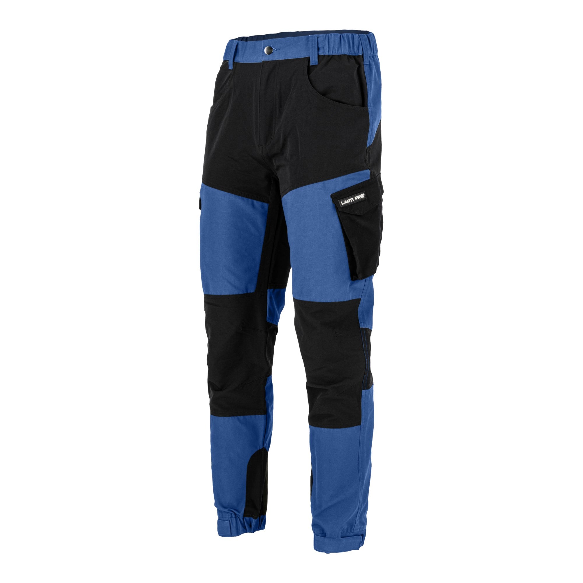 LAHTI PRO Arbeitshose mit Stretch Elementen Groesse XL L4055604 blau schwarz 0 - toolbrothers