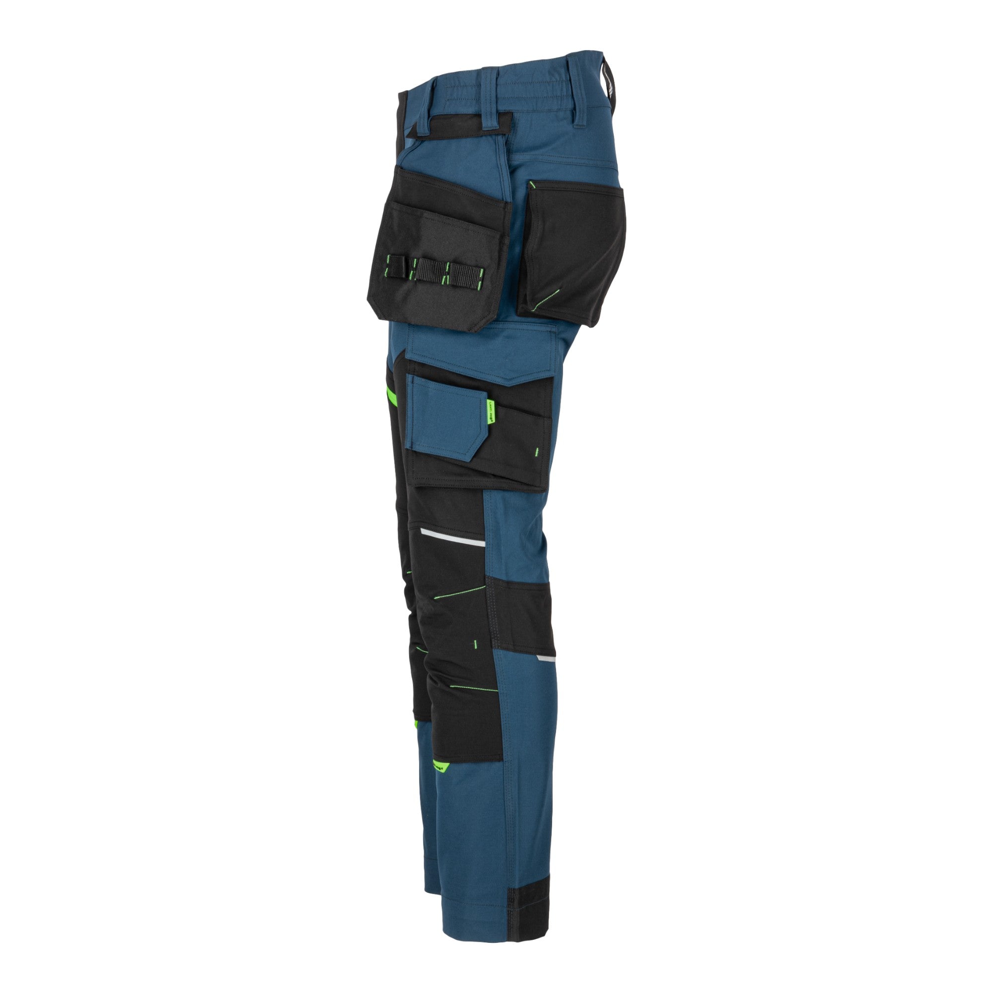 LAHTI PRO Stretch Arbeitshose Groesse S L4056001 blau schwarz gruen 3 - toolbrothers