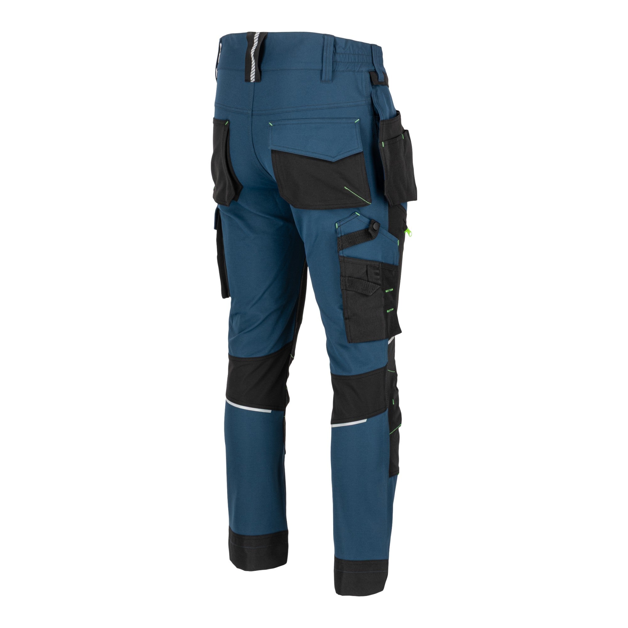 LAHTI PRO Stretch Arbeitshose Groesse S L4056001 blau schwarz gruen 4 - toolbrothers