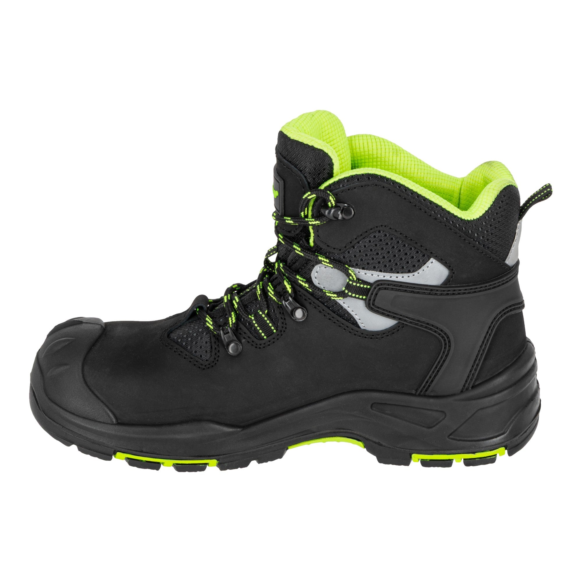 LAHTI PRO Sicherheitsstiefel Nubuk S3 FO HRO SR Groesse 47 L3013047 schwarz gruen 2 - toolbrothers