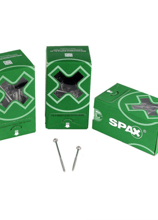 SPAX Tellerkopfschraube flach 5,0 x 77 mm 150 Stk. ( 0251010500775 ) Teilgewinde Torx T-STAR plus T20 4Cut WIROX - Toolbrothers