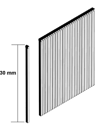 Makita Stauchkopfnagel Brads 30mm 5000 Stück galvanisiert ( F-31896 ) für Makita Nagler DBN500/AF505/AF506 - Toolbrothers