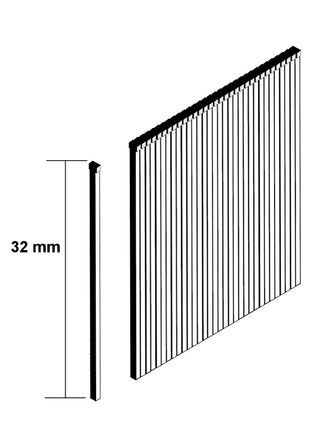 Makita Stauchkopfnagel Brads 32mm 5000 Stück galvanisiert ( F-31902 ) für Makita Nagler DBN500/AF505/AF506 - Toolbrothers