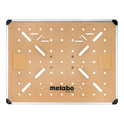 Metabo MWB 100 Multifunktionstisch mobile Werkbank robuste MDF Tischplatte 2x Senkrecht Schnellspannzwinge 3 - toolbrothers