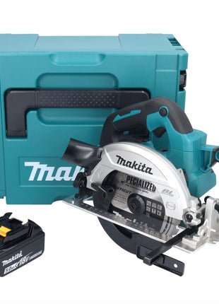 Makita DHS 661 T1JU Akku Handkreissäge 18 V 165 mm Brushless + 1x 5,0Ah Akku + Makpac - ohne Ladegerät - Toolbrothers