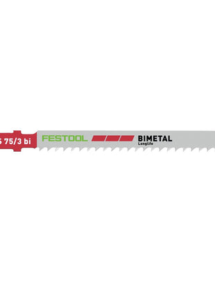 Festool HS 75/3 BI/10 Plastics Solid Materials Stichsägeblatt 75 mm 10 Stk. ( 2x 204336 ) für Kunstoff-Vollmaterial, faserverstärkte Kunststoffe - Toolbrothers