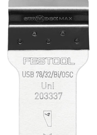 Festool USB 78/32/Bi/OSC/5 Lame de scie universelle Starlock MAX ( 203337 ) Bi-métal